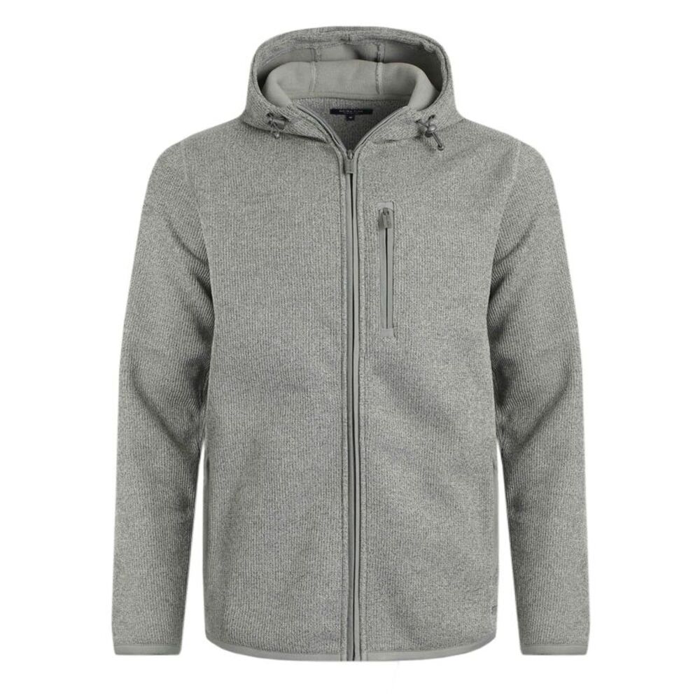 Weird Fish Mens Lockie Bonded Full Zip Fleece Jacket / Limestone